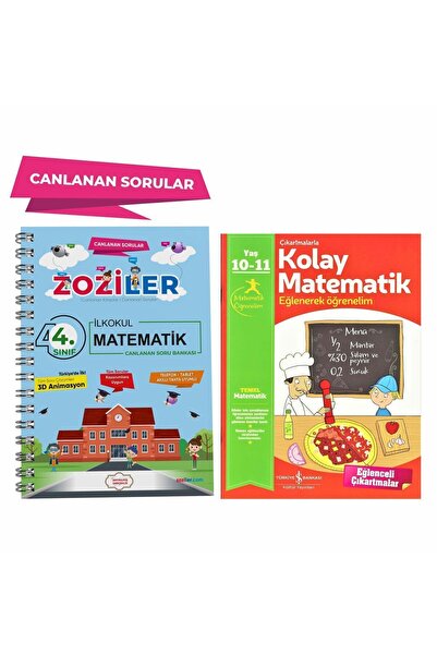 TÜRKİYE İŞ BANKASI KÜLTÜR YAYINLARI ZOZİLER 4.Sınıf Matematik Canlanan Soru B...