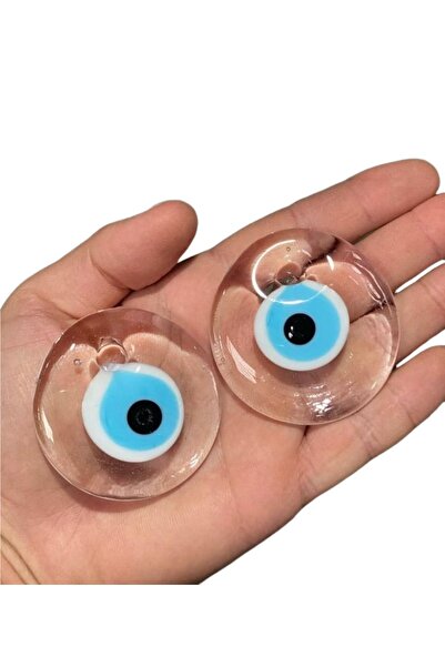 ella'nın çarşısı 5 cm 1 bucată de mărgea transparentă din sticlă perforată. O...