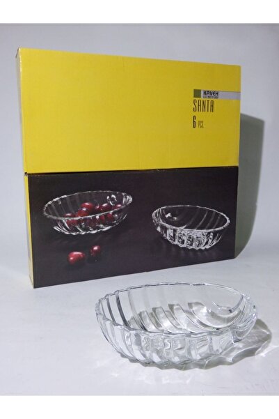 Genel Markalar SANTA Oval Balık Sırtı Kase Çerezlik 6 Adet