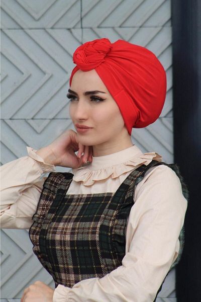 R&S modibone سباحة حجاب - غطاء محرك السيارة بتصميم أحمر، للبحر وحمام السباحة، متوافق مع هاسيما وماركو
