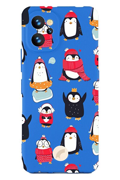 Reeder S19 Max Pro Baskılı ve Kamera Korumalı Mavi Renk Silikon Kılıf