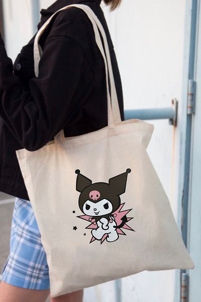 EFBUTİK Black Kuromi Cloth Bag Types