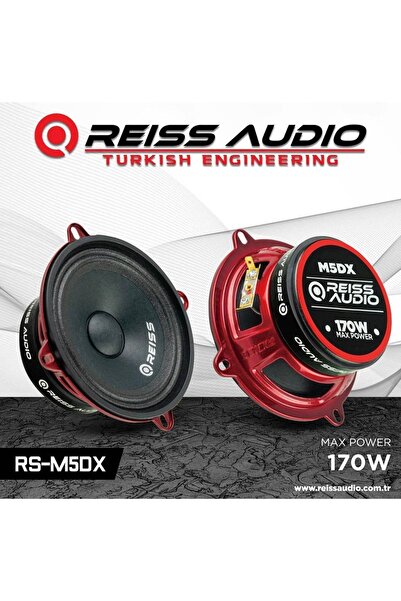 REISS AUDIO Rs-m5dx 13 Cm 170 Watt 60 Rms Profesyonel Oto Midrange Hoparlör