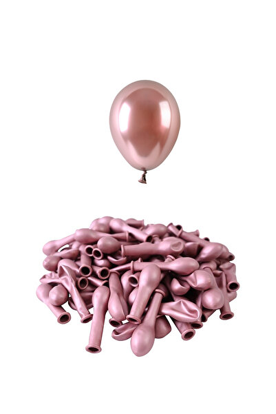 Patladı Gitti 5 بوصة كروم روز جولد بالون صغير 10 قطع