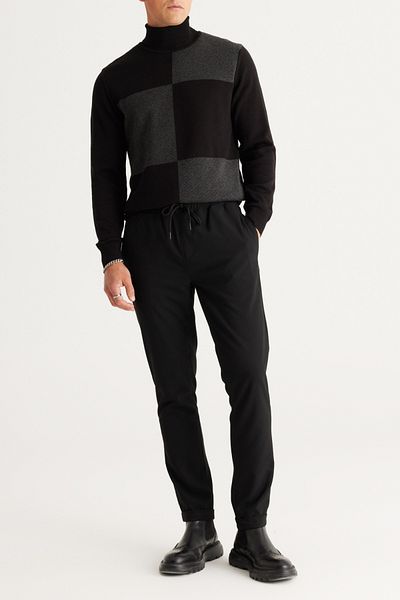 BayBayan Pantaloni de jogger pentru bărbați - Lycra și țesătură confortabilă