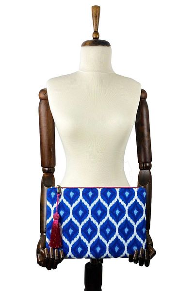 FARBAG Ikat Premium Women's Portfolio - Turquoise