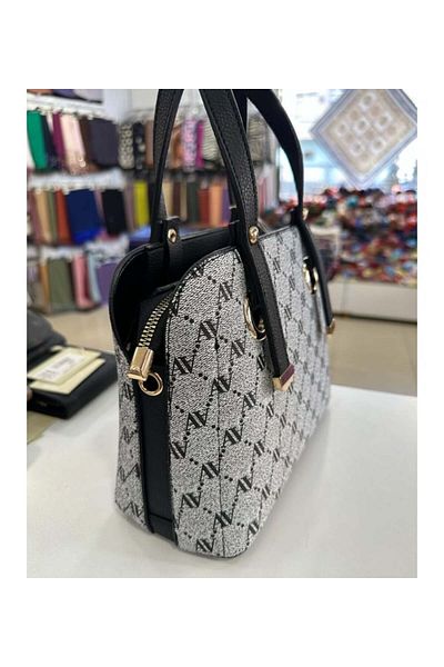 Armine Women's Patterned Handbag with Number 364