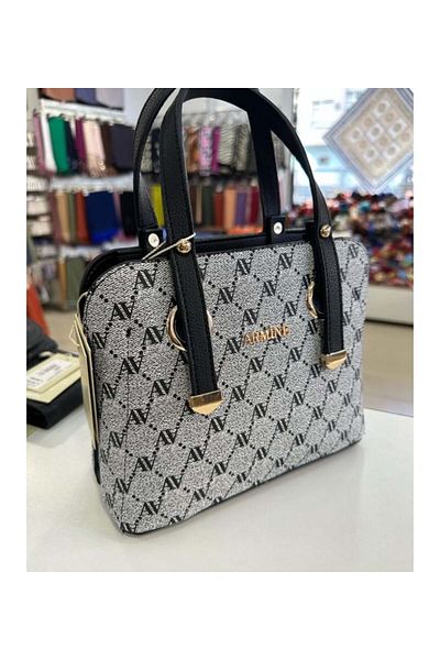 Armine Women's Patterned Handbag with Number 364