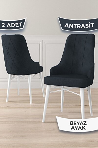 Canisa Neta Serisi, 1.sınıf Babyface Kumaş Sandalye, Beyaz Gürgen Ayak, 2 Ade...