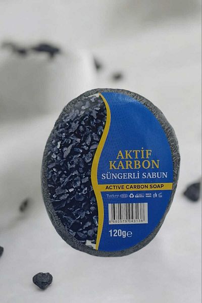 Otlu Bahçe 120 جرام صابون إسفنجة الكربون المنشط
