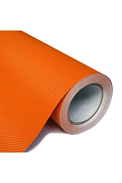 AUTOFOLYO 3d Karbon Folyo Turuncu 127 Cm X 1 Metre