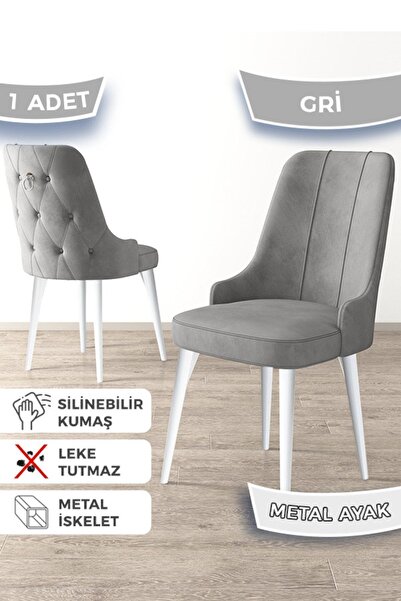 Canisa Newa Serisi, 1.sınıf Babyface Kumaş Beyaz Metal Ayak, 1 Adet Gri Sanda...