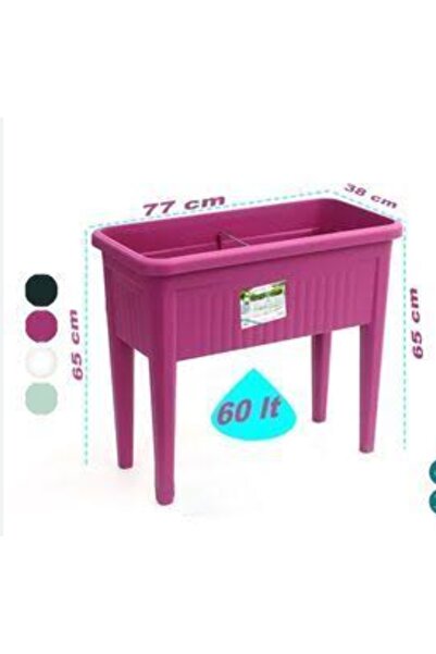 SERİNOVA Rüzgar Yapay Çiçekçilik Serinova Ayaklı Bahçe Çit Saksı