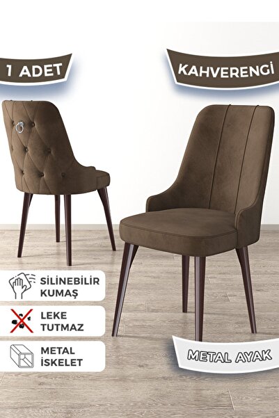 Canisa Newa Serisi, 1.sınıf Babyface Kumaş Kahve Metal Ayak, 1 Adet Kahve San...