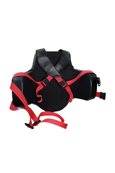 By Leon 1982 Leon Kick Boxing and Muay Thai Body Protector Black Red