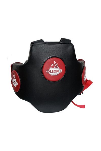 By Leon 1982 Leon Kick Boxing and Muay Thai Body Protector Black Red