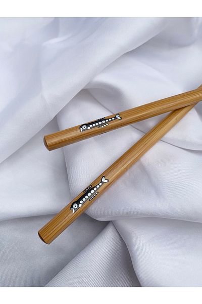 Tam Seramik Japanese Bamboo Long Fish Chopstick - 1 Pair Set