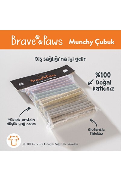 BRAVE PAWS Köpek Ödülü Munchy Çubuk 500 gram 12cm