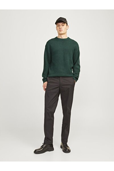 Jack & Jones Einfarbig Strickpullover - Rundhals Design