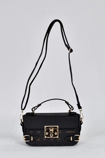 Armine Black 359 Women's Shoulder Strap Crossbody Bag - Multi-compartment