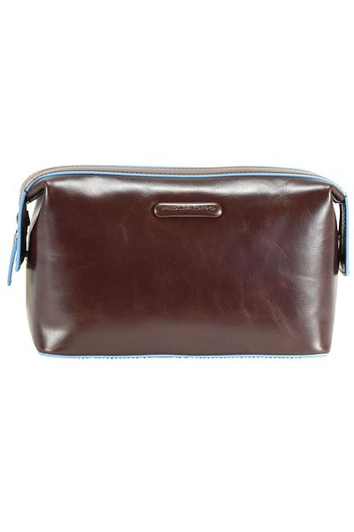 PIQUADRO Blue Square Kulturbeutel Leder 23 cm