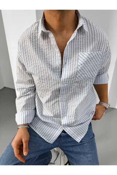 btstilist Striped Shırt Baby Blues