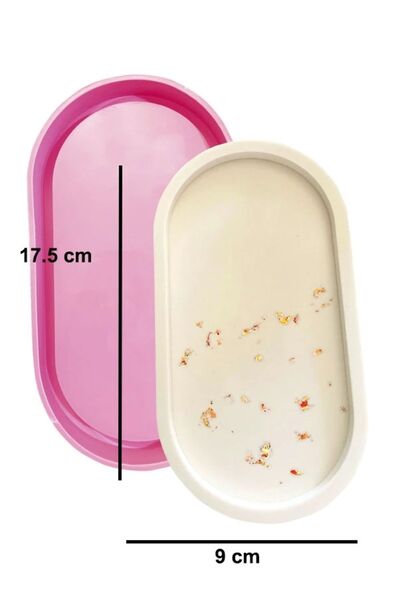 andela Oval Tepsi Silikon Mum Kalıbı