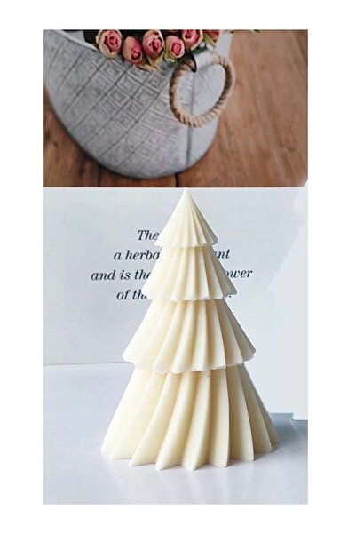 andela Çam Ağacı Silikon Mum Kalıbı (BÜYÜK)