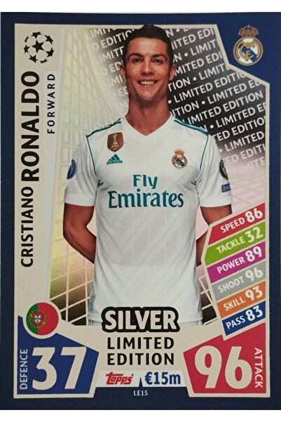 Topps كريستيانو رونالدو إصدار فضي محدود