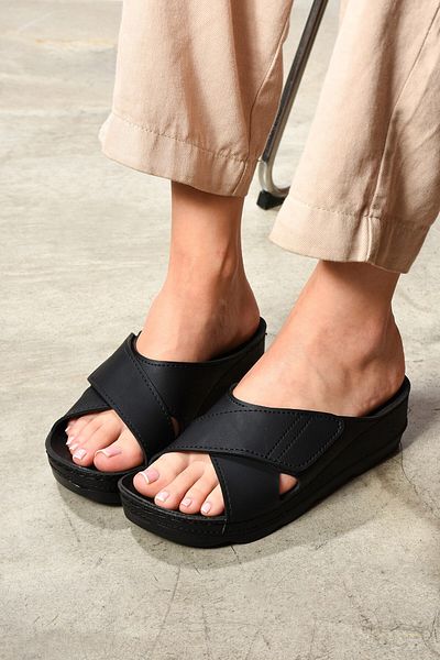 AlbiShoes Γυναικείες παντόφλες με μαλακή σόλα 4,5 εκ. Velcro Ανατομικές ελαφριές γόβες