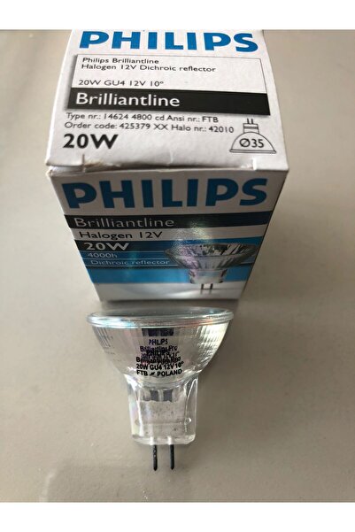 Philips 12V 20W MR 11 HALOJEN ÇANAK ÇAP:35mm