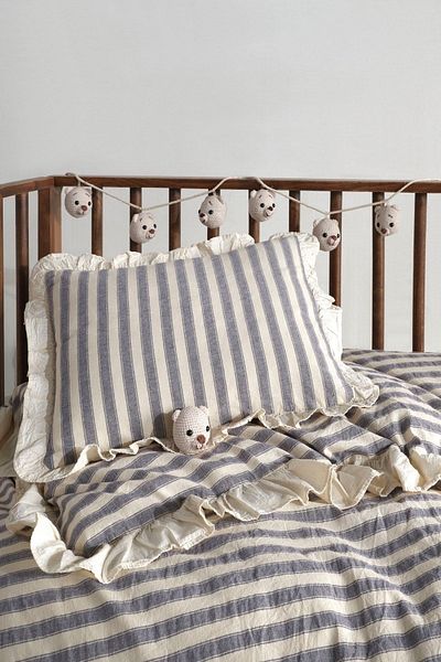 Macas Home Bluesky Baby 100% Cotton Frilly Yarn Painted Duvet Cover Set 100*150