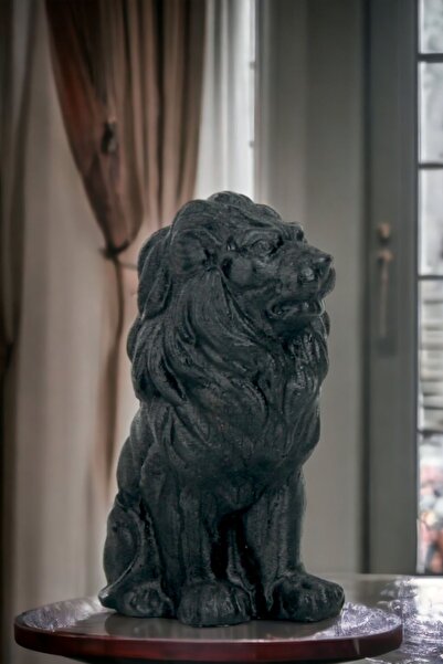 Rugad Biblo Dekoratif Heykel Aslan Biblosu Siyah Model 2