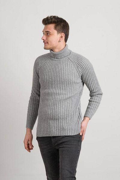 AKÇAYLAR Slimfit Self-Striped Full Fisherman Cotton Thick Knitwear Men's Sweater