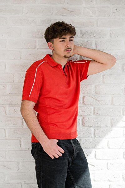 AKÇAYLAR Мікрофіламентна тканина, блискавка, поло-комір, облягаючий крій, футболка