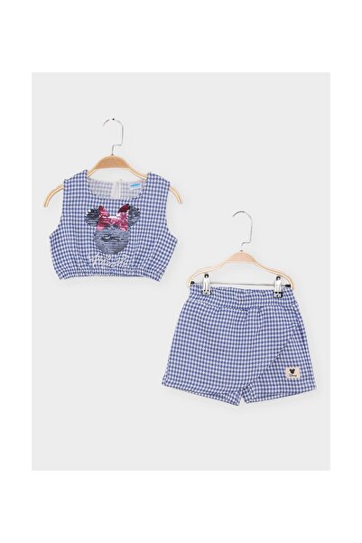 Disney MINNIE MOUSE Lisanslı Şort-etekli Kız Çocuk 2'li Takım 24062