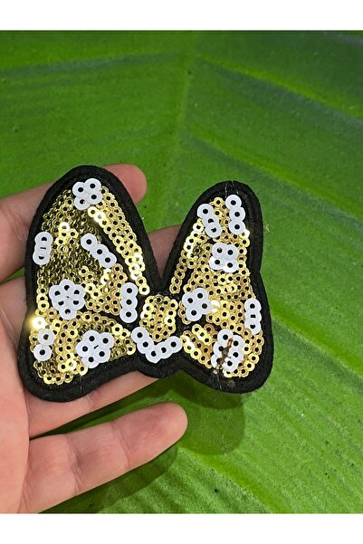 Gönülden Tasarım 6x5 cm šljokičasta mašna za glačanje - Armadık šivaća aplika...