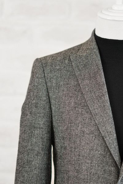 APARTRO Pointed Collar Regular Fit Double Slit Lined Winter Fabric Men's Single Jacket