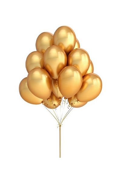 Elif mağazacılık 30 Pieces Gold Color Balloon Party Package