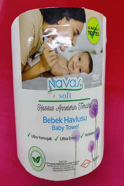 nAvAs 150 Sheets Roll Baby Cleaning Towel - 1 Piece