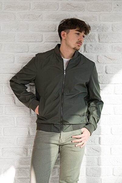 AKÇAYLAR Advante Ανοιξιάτικο παλτό Pilot με φερμουάρ που κλείνει με πλαϊνές τσέπες και επένδυση στο εσωτερικό