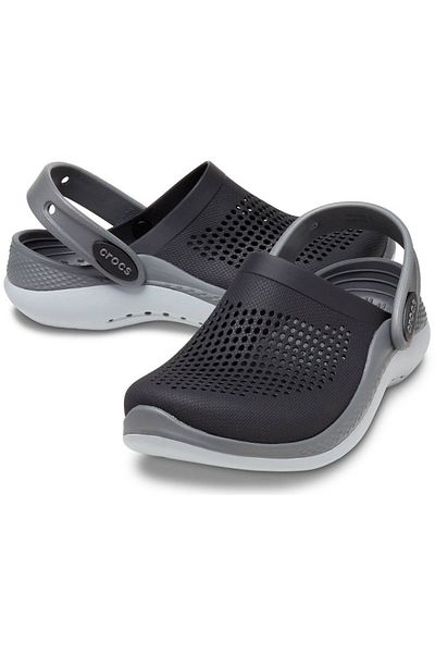 Crocs صندل شبشب من ليتريد 360 Clog K باللون الأسود/الرمادي الداكن