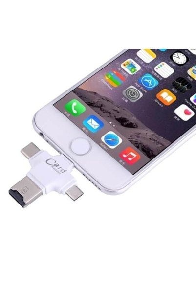 İstanbul Teknoloji Iphone Micro Usb Type-c Tf Kart Okuyucu Reader