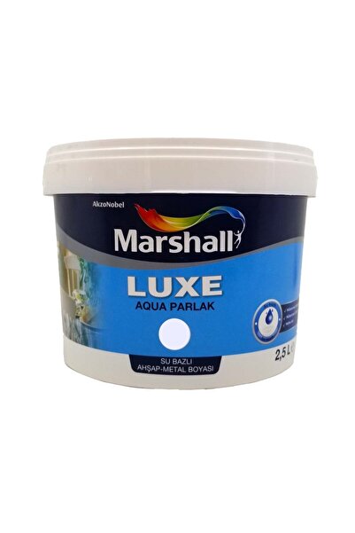 Marshall Luxe Aqua Parlak Su Bazlı Boya Ahşap & Metal 2.5 Lt  Antrasit