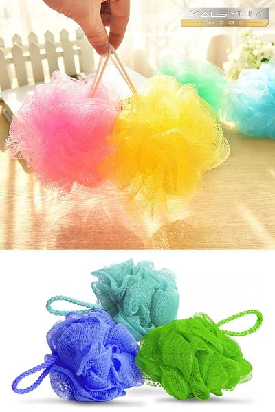 Kalsiyum Mood Cute Shower Washcloth Soft Mesh Foam Bath Washcloth Shower Washcloth 1 Piece Mesh Foam Washcloth