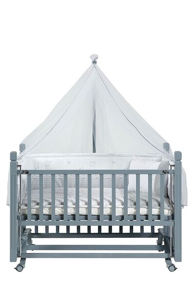 Tahterevalli Ultra Lüks Anne Yanı Cuppa Beşik 60x120 Gri