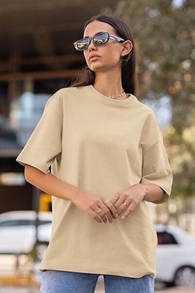 GİYSA Γυναικείο μπλουζάκι Unprinted Oversize Casual