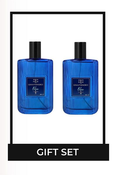 Aqua Di Polo 1987 Gran Paradiso Blue 100 ml EDP Double Men's Perfume Set STCC021382