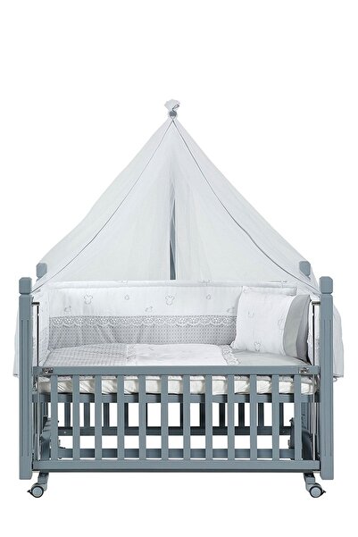 Tahterevalli Ultra Lüks Anne Yanı Cuppa Beşik 60x120 Gri