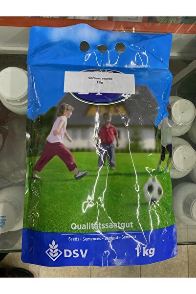 DSV Ak Üçgül Tohumu 1 Kg Süs Yoncası Üç Yapraklı Yonca Tohumu Trifolium Repens  Ambalaj